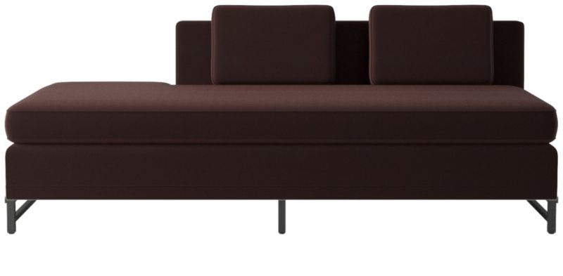 Metric Left Half-Back Armless Sofa Model 8046 Luca Espresso by Paul McCobb - image 0 of 8