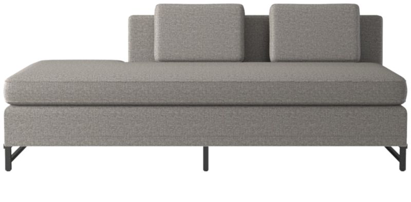 Metric Left Half-Back Armless Sofa Model 8046 Taylor Felt Grey by Paul McCobb - image 0 of 8