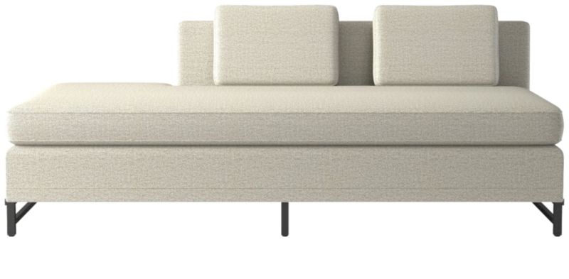 Metric Left Half-Back Armless Sofa Model 8046 Deauville Stone by Paul McCobb - image 0 of 8