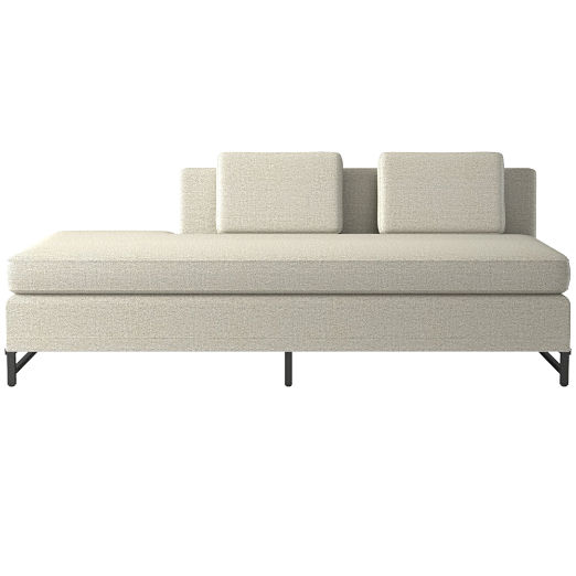 Metric Left Half-Back Armless Sofa Model 8046 Deauville Stone by Paul McCobb