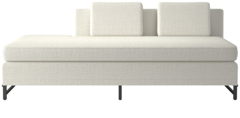 Metric Left Half-Back Armless Sofa Model 8046 Lindy Snow by Paul McCobb - image 0 of 8