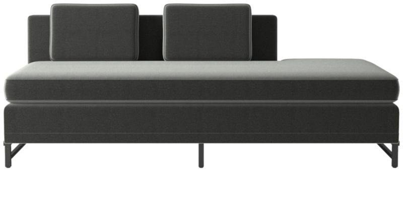 Metric Right Half-Back Armless Sofa Model 8046 Dale Dark Grey by Paul McCobb - image 0 of 8