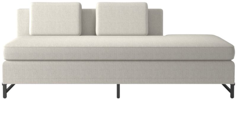 Metric Right Half-Back Armless Sofa Model 8046 Nomad Snow by Paul McCobb - image 0 of 8