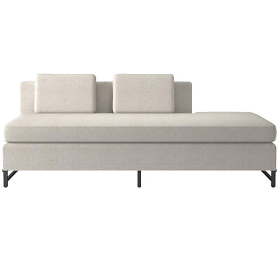 Metric Right Half-Back Armless Sofa Model 8046 Deauville Dune by Paul McCobb