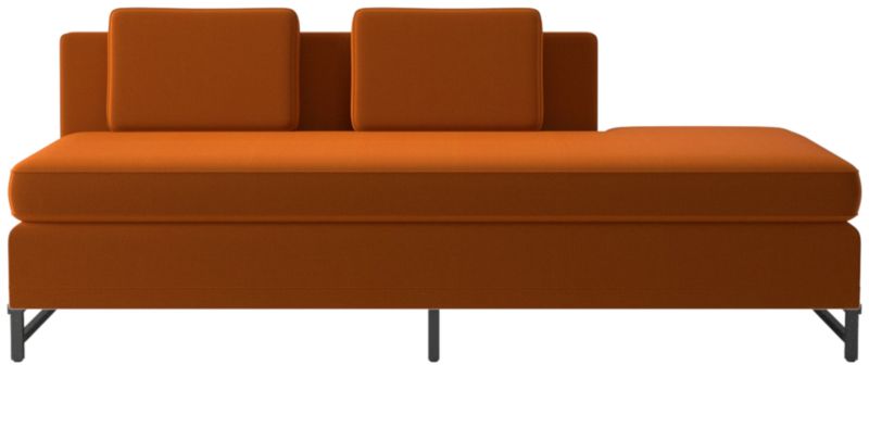 Metric Right Half-Back Armless Sofa Model 8046 Luca Russet by Paul McCobb - image 0 of 8