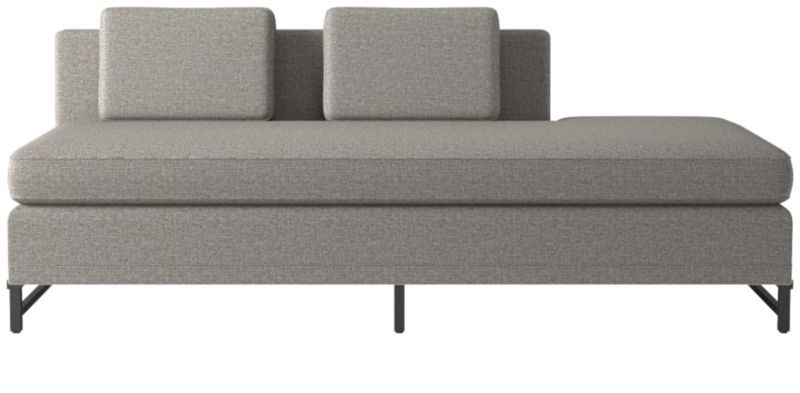 Metric Right Half-Back Armless Sofa Model 8046 Taylor Felt Grey by Paul McCobb - image 0 of 8