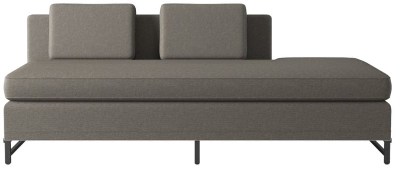 Metric Right Half-Back Armless Sofa Model 8046 Angel Pewter by Paul McCobb - image 0 of 8