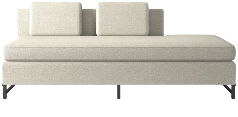 Metric Right Half-Back Armless Sofa Model 8046 Deauville Stone by Paul McCobb - image 0 of 8