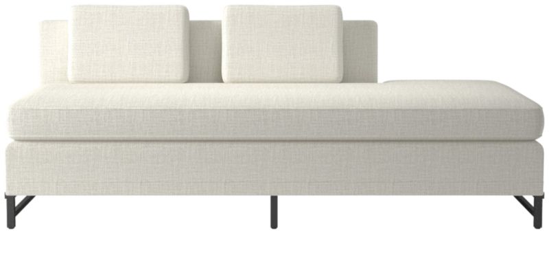 Metric Right Half-Back Armless Sofa Model 8046 Lindy Snow by Paul McCobb - image 0 of 8