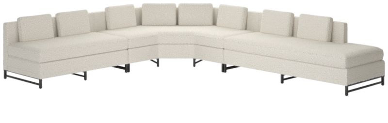 Metric Right Armless 3-Piece Sectional Sofa Bloce Grey by Paul McCobb - image 0 of 8