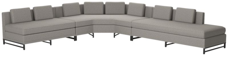 Metric Right Armless 3-Piece Sectional Sofa Taylor Grey by Paul McCobb - image 0 of 8