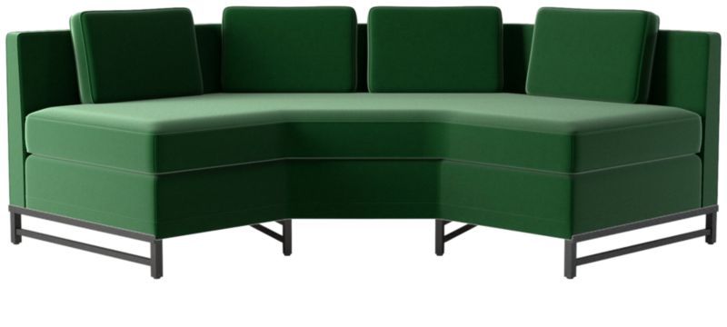 Metric Quarter Octagon Corner Sofa Model 8017 Luca Emerald by Paul McCobb - image 0 of 8