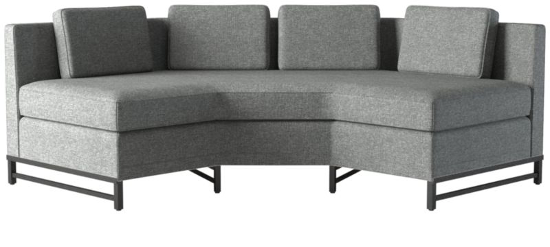 Metric Quarter Octagon Corner Sofa Model 8017 Hatch Charcoal by Paul McCobb - image 0 of 8