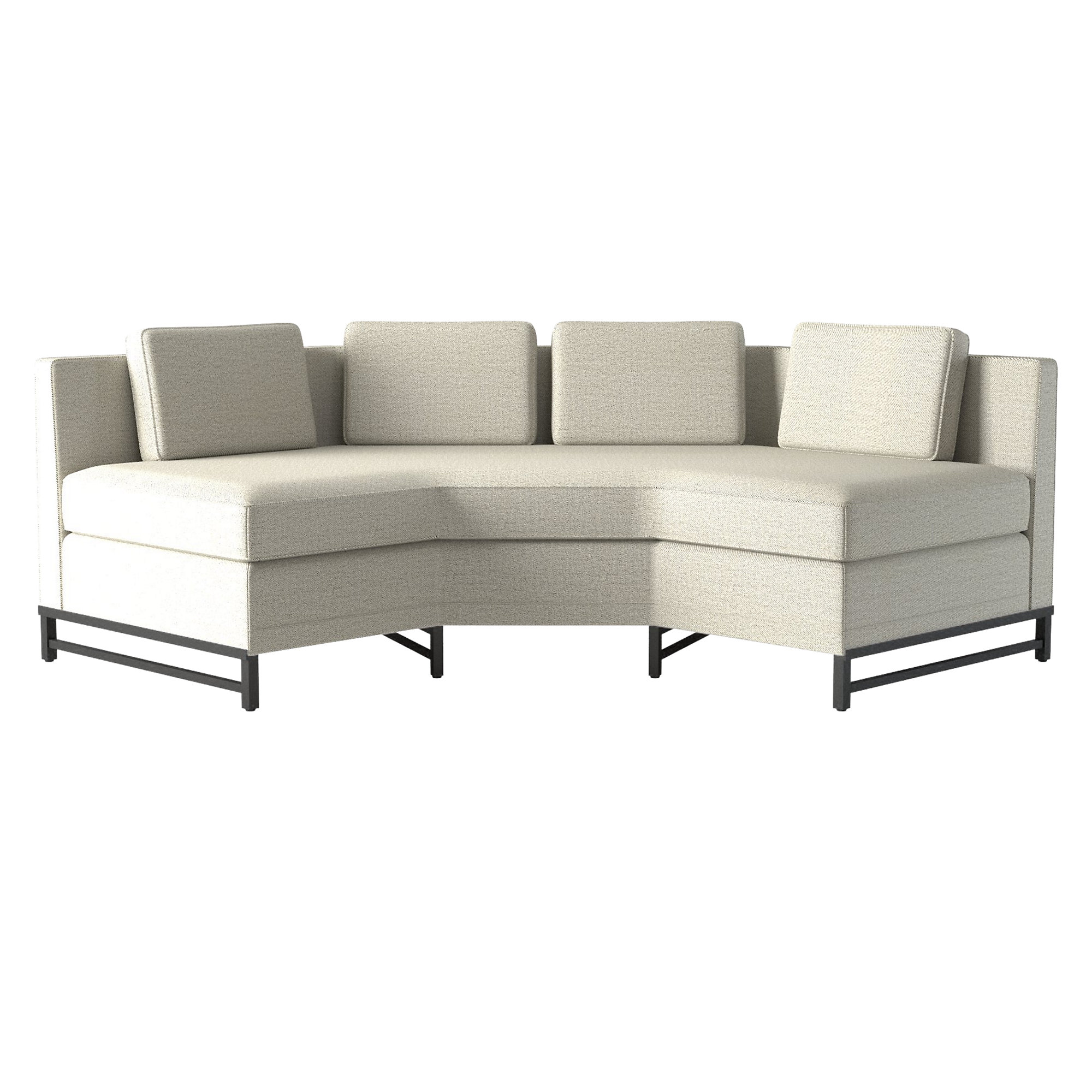 Metric Quarter Octagon Corner Sofa Model 8017 Deauville Stone CB2