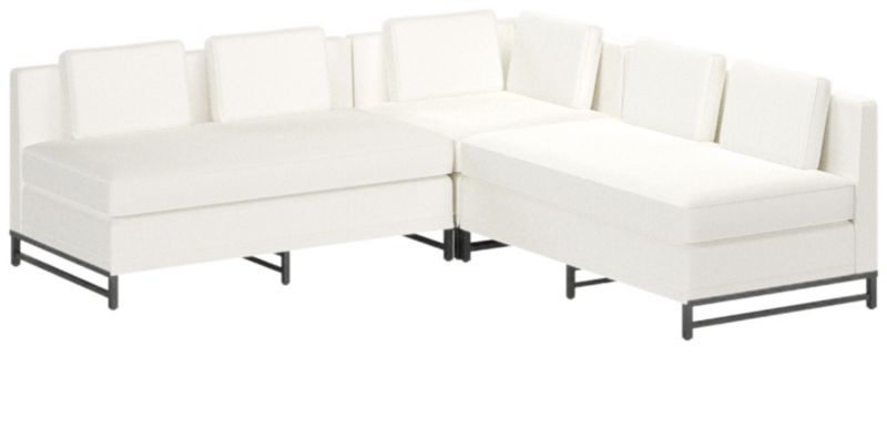 Metric 3-Piece Sectional Sofa with Loveseat Dream Pina Colada by Paul McCobb - image 0 of 3