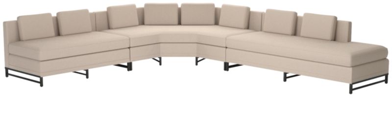 Metric Right Armless 3-Piece Sectional Luca Bone by Paul McCobb - image 0 of 8