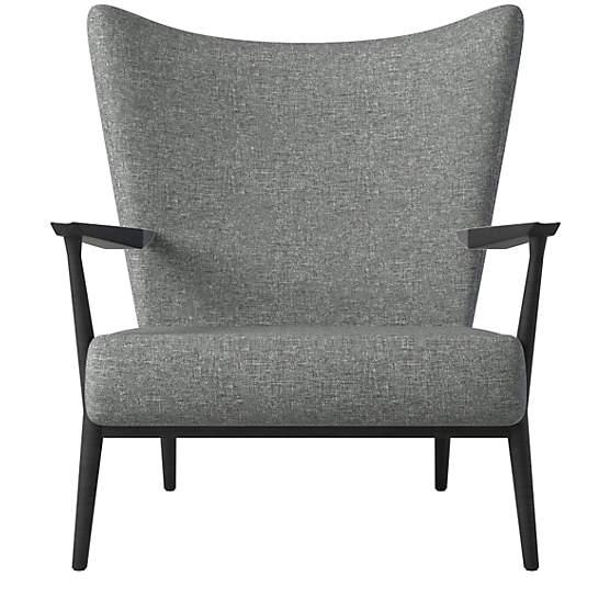 Pull-Up Lounge Chair Model 1321 Hatch Charcoal by Paul McCobb