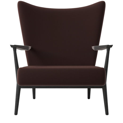 Pull-Up Lounge Chair Model 1321 Luca Espresso by Paul McCobb