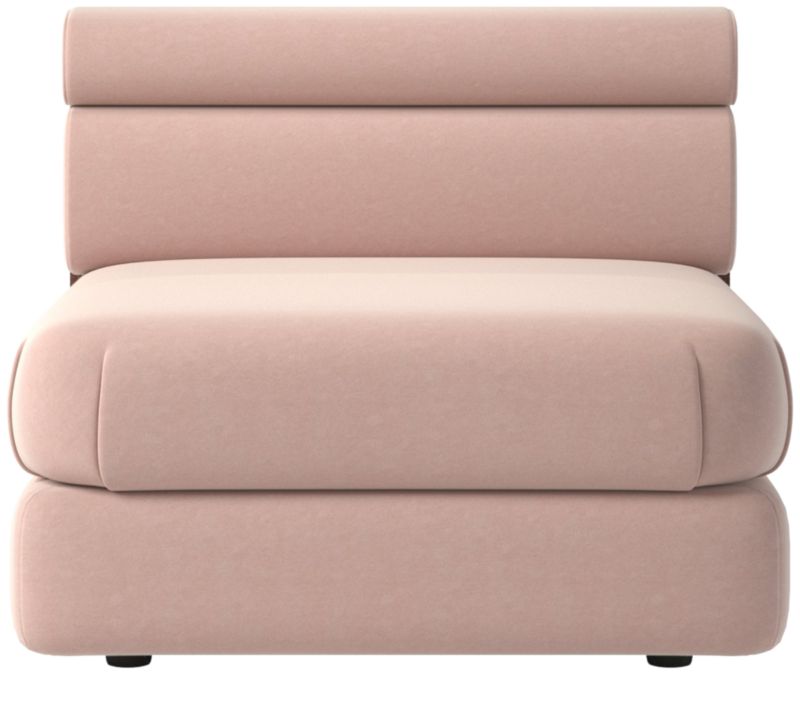 Imbu Armless Chair Dale Blush by Kravitz Design | CB2