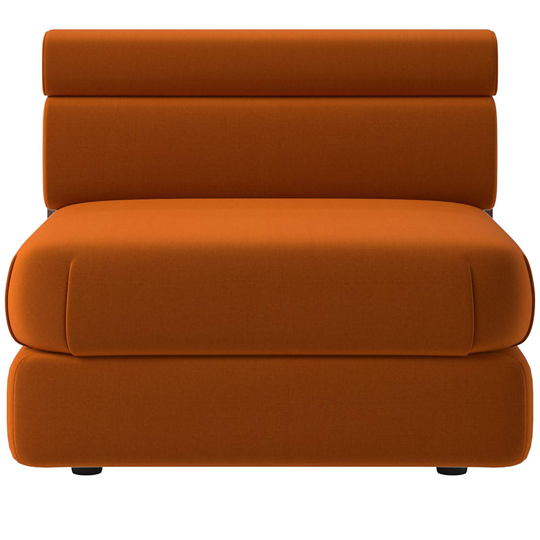 Imbu Modern Armless Chair Bloce Noir CB2