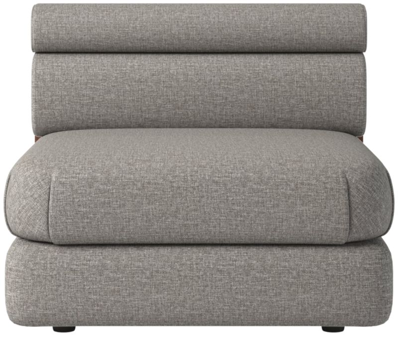 Imbu Armless Chair Taylor Felt Grey by Kravitz Design | CB2