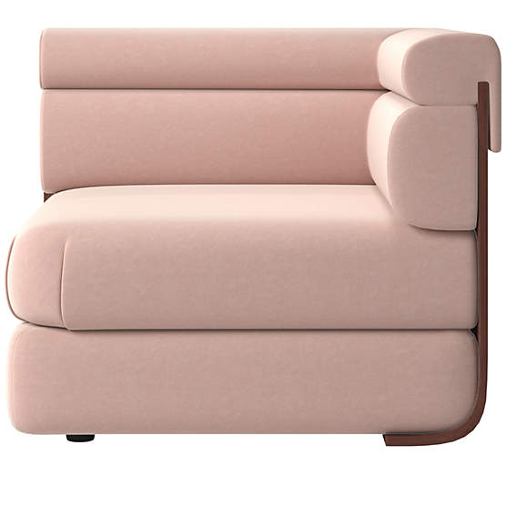 Imbu Corner Chair Dale Blush by Kravitz Design