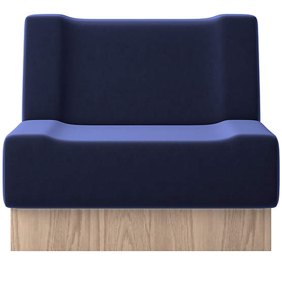 Vaneri Armless Chair Luca Eclipse by Kravitz Design