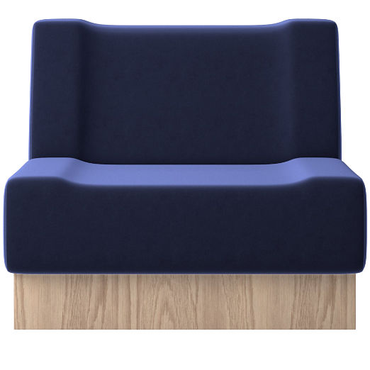 Vaneri Armless Chair Luca Eclipse by Kravitz Design