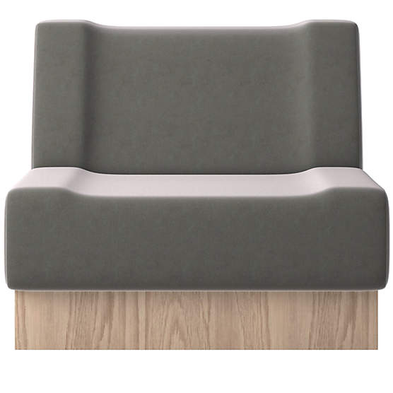 Vaneri Armless Chair Luca Storm by Kravitz Design