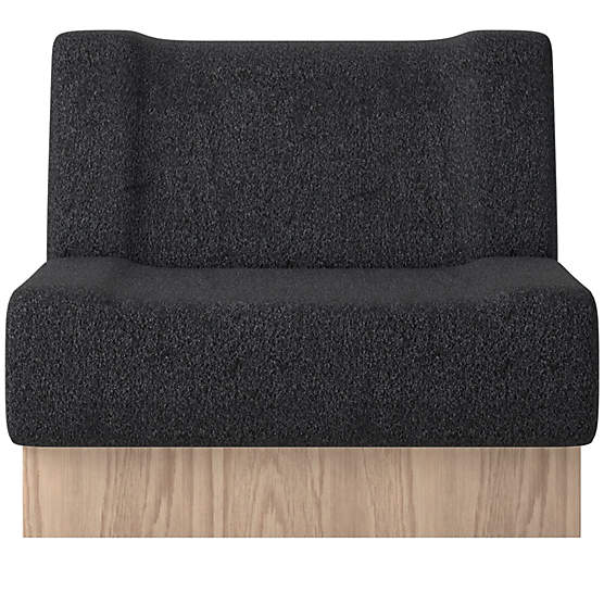 Vaneri Armless Chair Bloce Noir by Kravitz Design