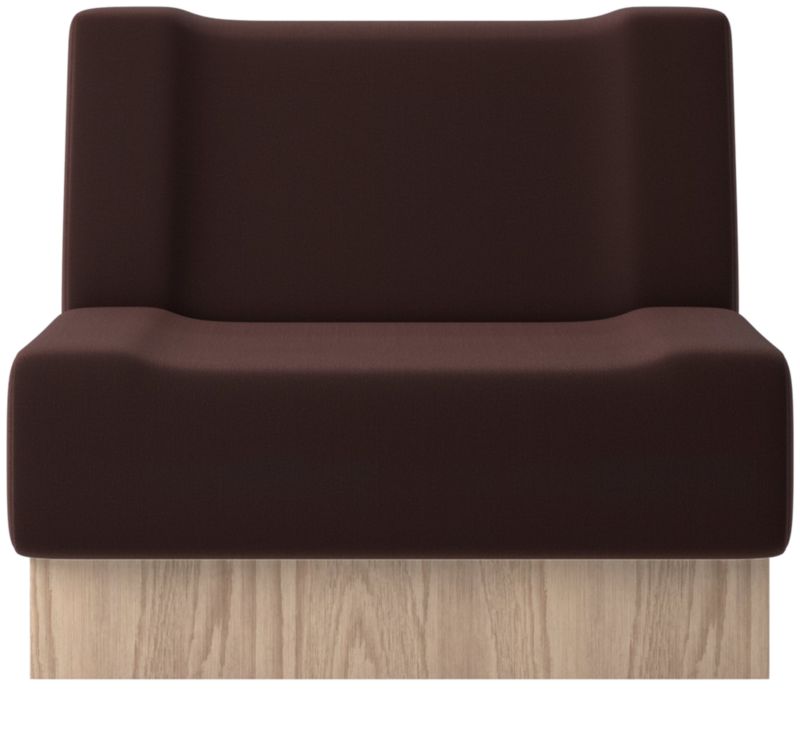 Vaneri Armless Chair Luca Espresso by Kravitz Design - image 0 of 9