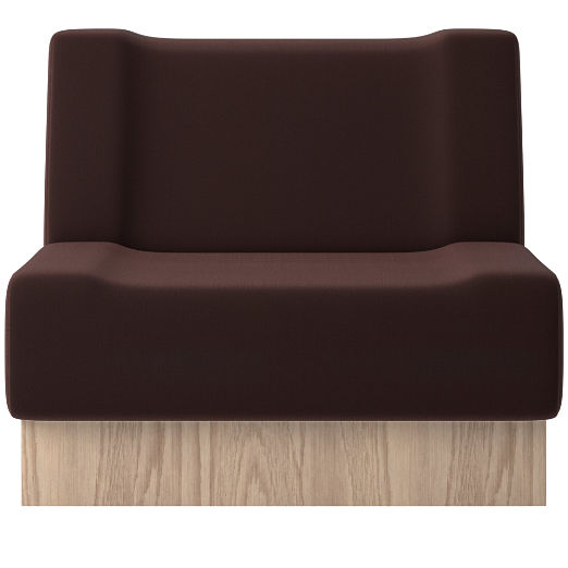 Vaneri Armless Chair Luca Espresso by Kravitz Design