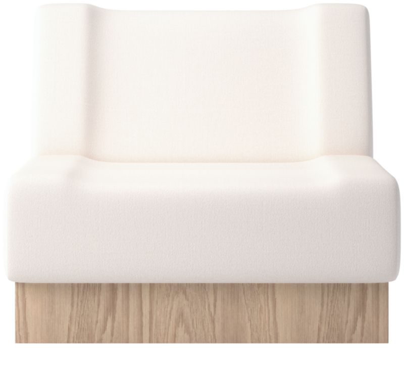 Vaneri Armless Chair Biba Frost by Kravitz Design - image 0 of 9