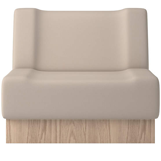 Vaneri Armless Chair Luca Bone by Kravitz Design