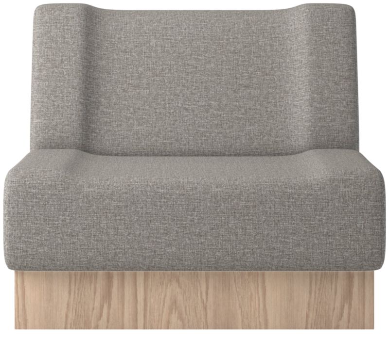 Vaneri Armless Chair Taylor Felt Grey by Kravitz Design - image 0 of 9