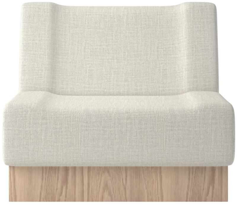 Vaneri Armless Chair Lindy Snow by Kravitz Design - image 0 of 9