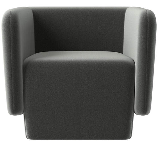 Escapade Lounge Chair Dale Dark Grey by Kravitz Design