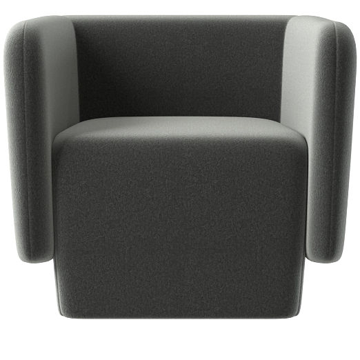 Escapade Lounge Chair Dale Dark Grey by Kravitz Design