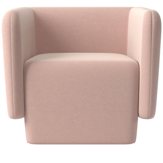 Escapade Lounge Chair Dale Blush by Kravitz Design