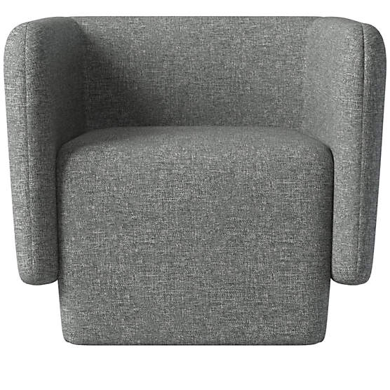 Escapade Lounge Chair Hatch Charcoal by Kravitz Design