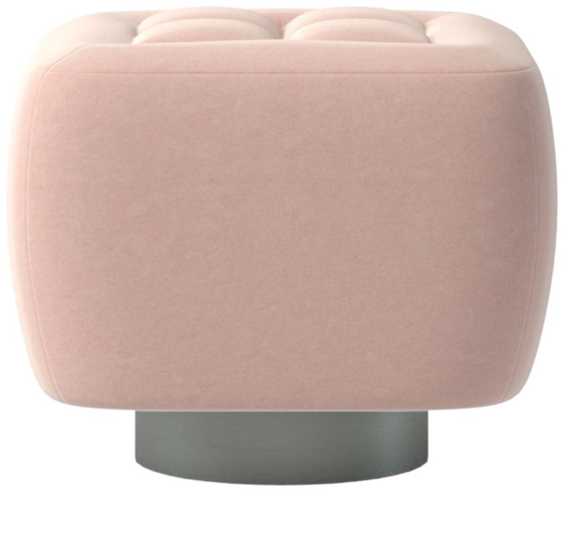 Fells Small Tufted Ottoman Dale Blush by Kravitz Design - image 0 of 5