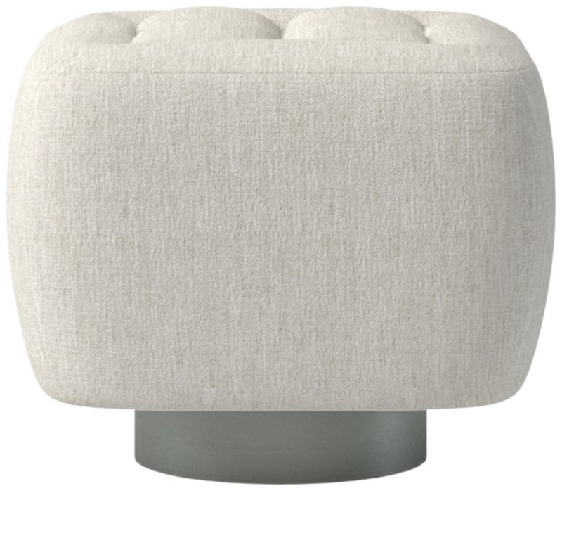 Fells Small Tufted Ottoman Nomad Snow by Kravitz Design - image 0 of 5