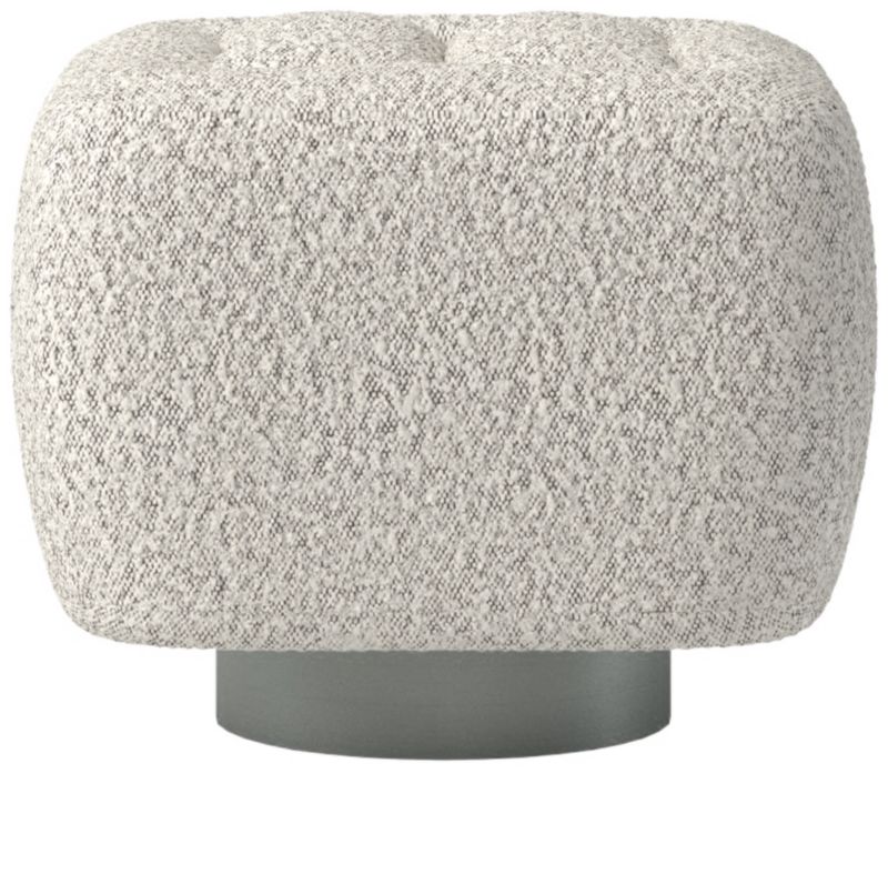 Fells Small Tufted Ottoman Bloce Grey by Kravitz Design - image 0 of 5