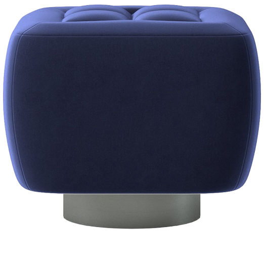 Fells Small Tufted Ottoman Luca Eclipse by Kravitz Design