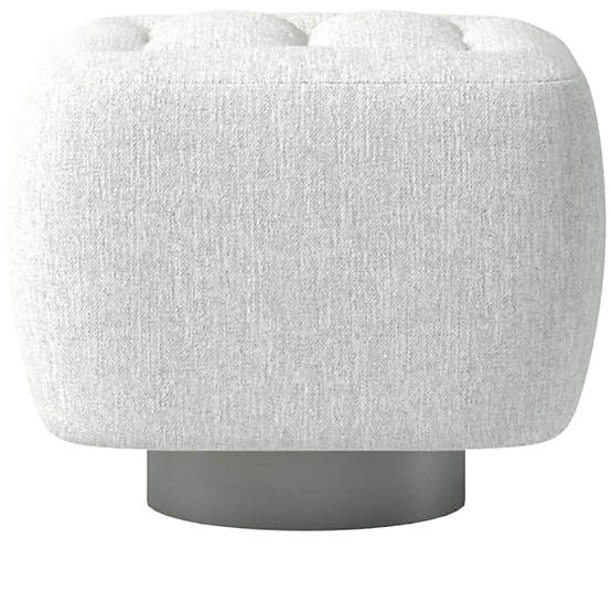 Fells Small Tufted Ottoman Elliot Dove by Kravitz Design