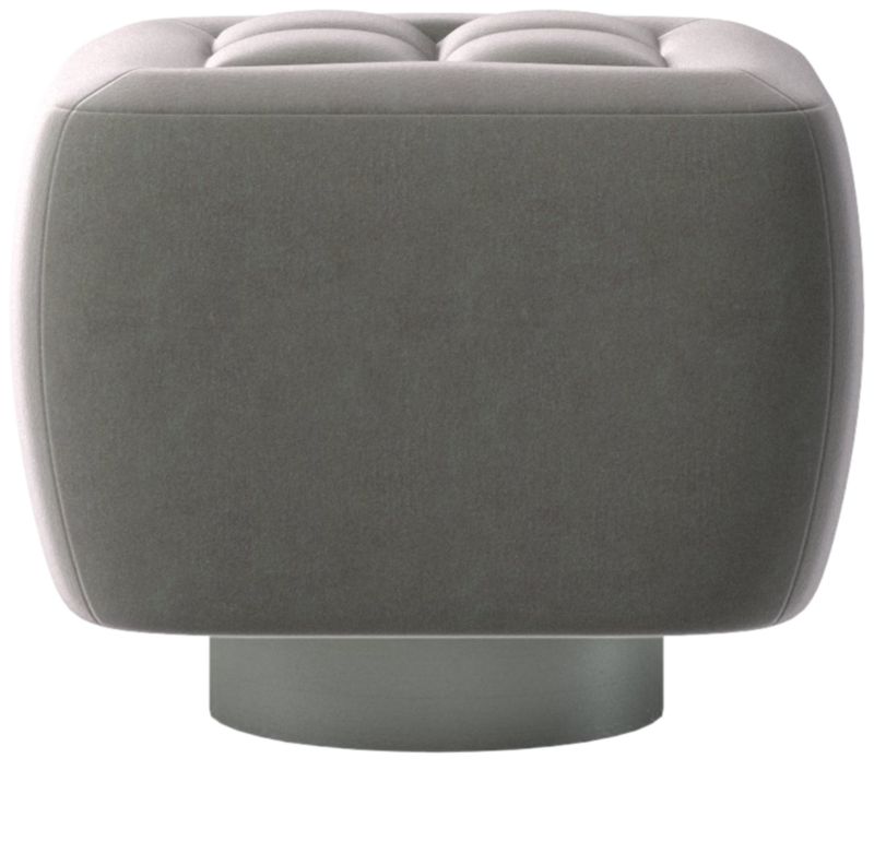 Fells Small Tufted Ottoman Luca Storm by Kravitz Design - image 0 of 5