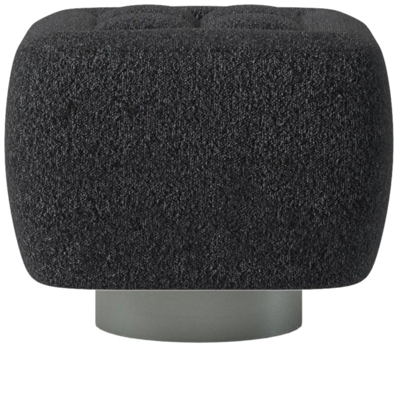 Fells Small Tufted Ottoman Bloce Noir by Kravitz Design - image 0 of 5