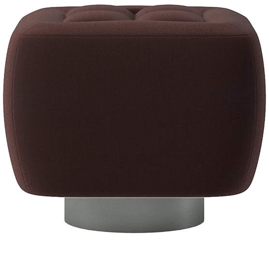 Fells Small Tufted Ottoman Luca Espresso by Kravitz Design