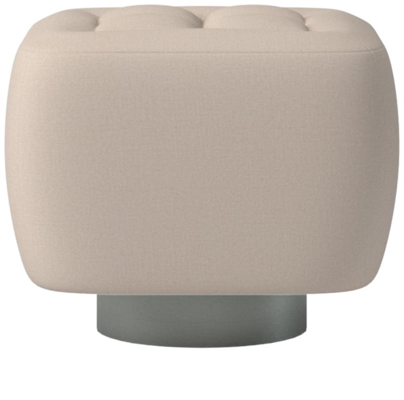 Fells Small Tufted Ottoman Luca Bone by Kravitz Design - image 0 of 5