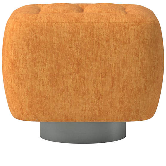 Fells Small Tufted Ottoman Dream Ginger Tea by Kravitz Design